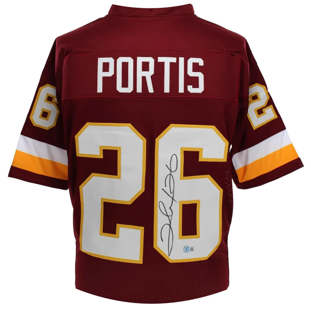 Clinton Portis Autographed Washington Commanders Jersey - Burgundy NFL Football Jersey with BAS COA - Perfect for Collectors, Sports Memorabilia Fans & Game Day Display