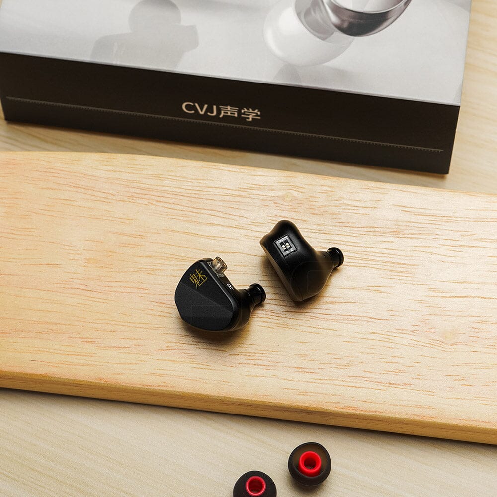 CVJ Mei 1DD + 2BA Hybrid In-Ear Earphones with Knowles Balanced Armature - HiFi Sound for Music Lovers, Audiophiles & Gaming (Perfect for Studio Monitoring, Travel & Workout)