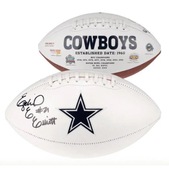 Authentic Ezekiel Elliott Signed Dallas Cowboys Football with Official COA - Perfect for NFL Fans, Collectors & Sports Memorabilia Displays