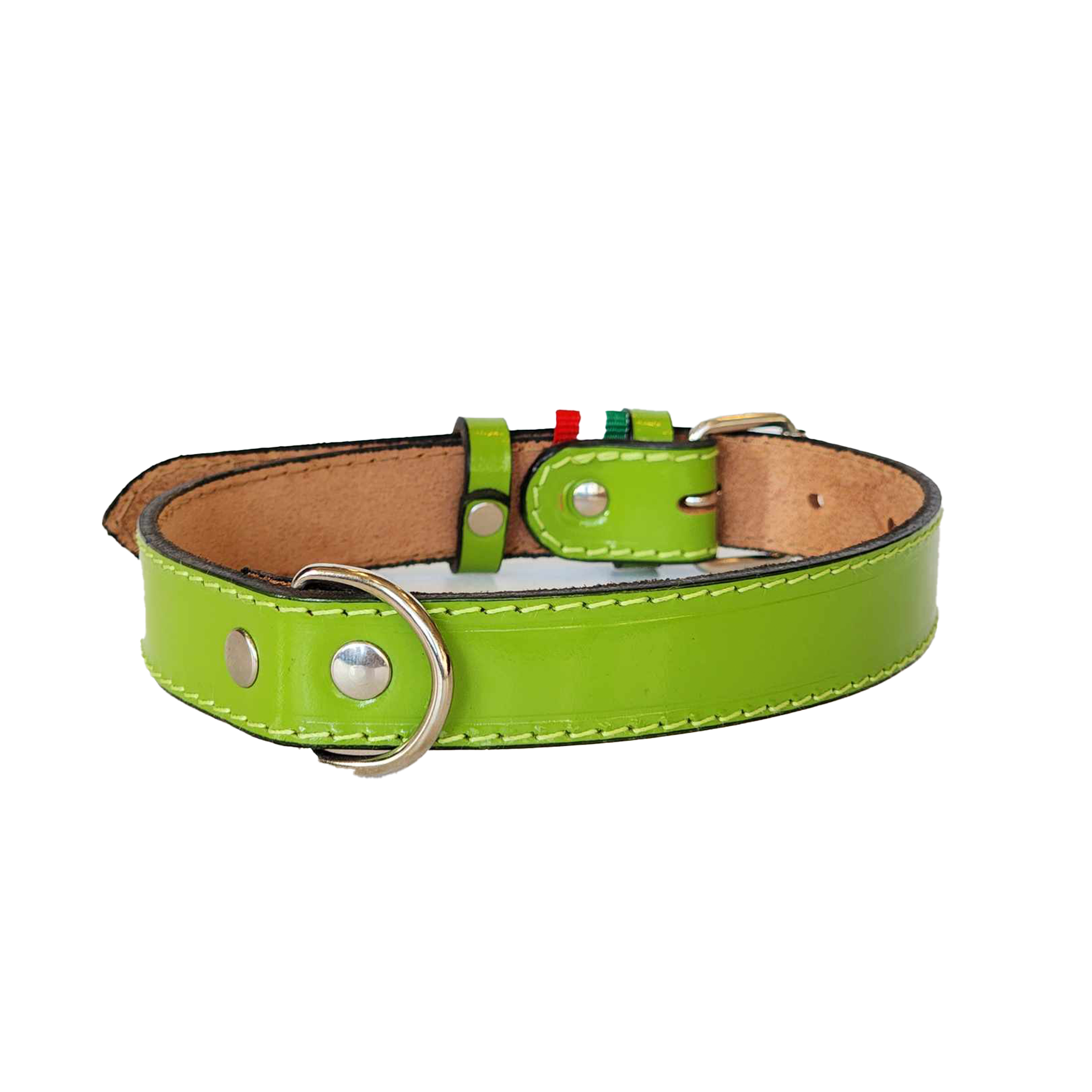1 Inch European Patent Leather Dog Collar - Stylish & Durable for Small to Medium Dogs - Perfect for Daily Walks, Training & Fashion Accessories
