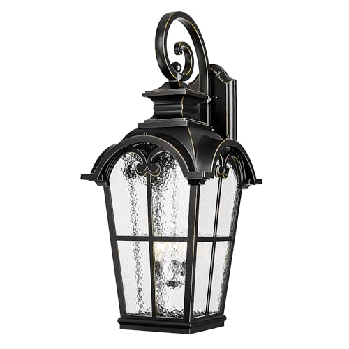 Black - Water Ripple Glass - No Function