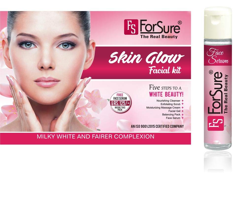 ForSure Skin Glow Facial Kit - Deep Cleansing & Hydrating Treatment for Oily, Dry & All Skin Types (300g) | At-Home Spa Day & Self-Care Routine Essential