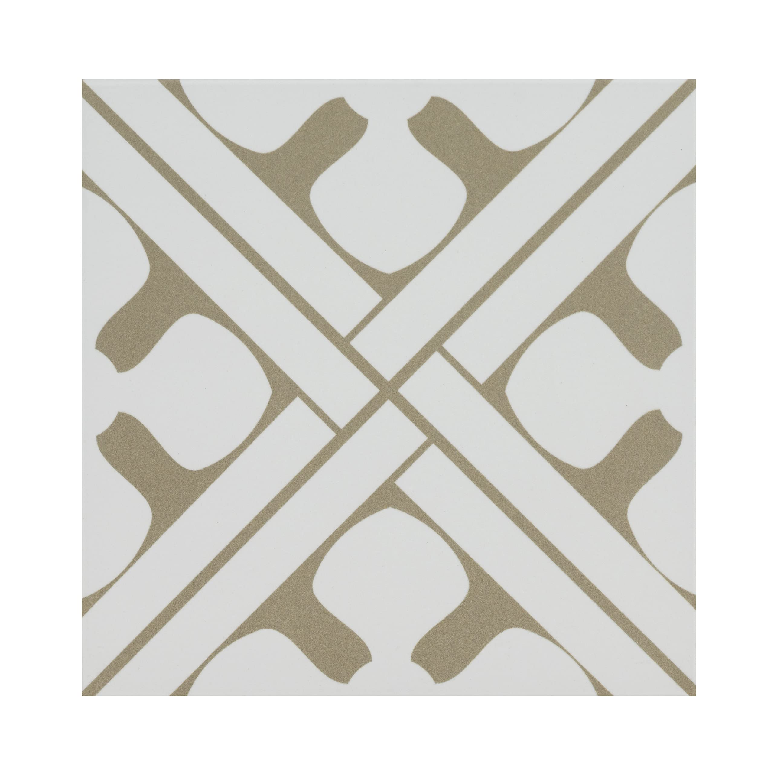 MSI Elora 8x8 Inch Encaustic Matte Porcelain Tile - Waterproof Floor & Wall Tile for Bathroom, Kitchen Backsplash, Shower, Accent Wall - Perfect for Modern Home Decor & Commercial Spaces
