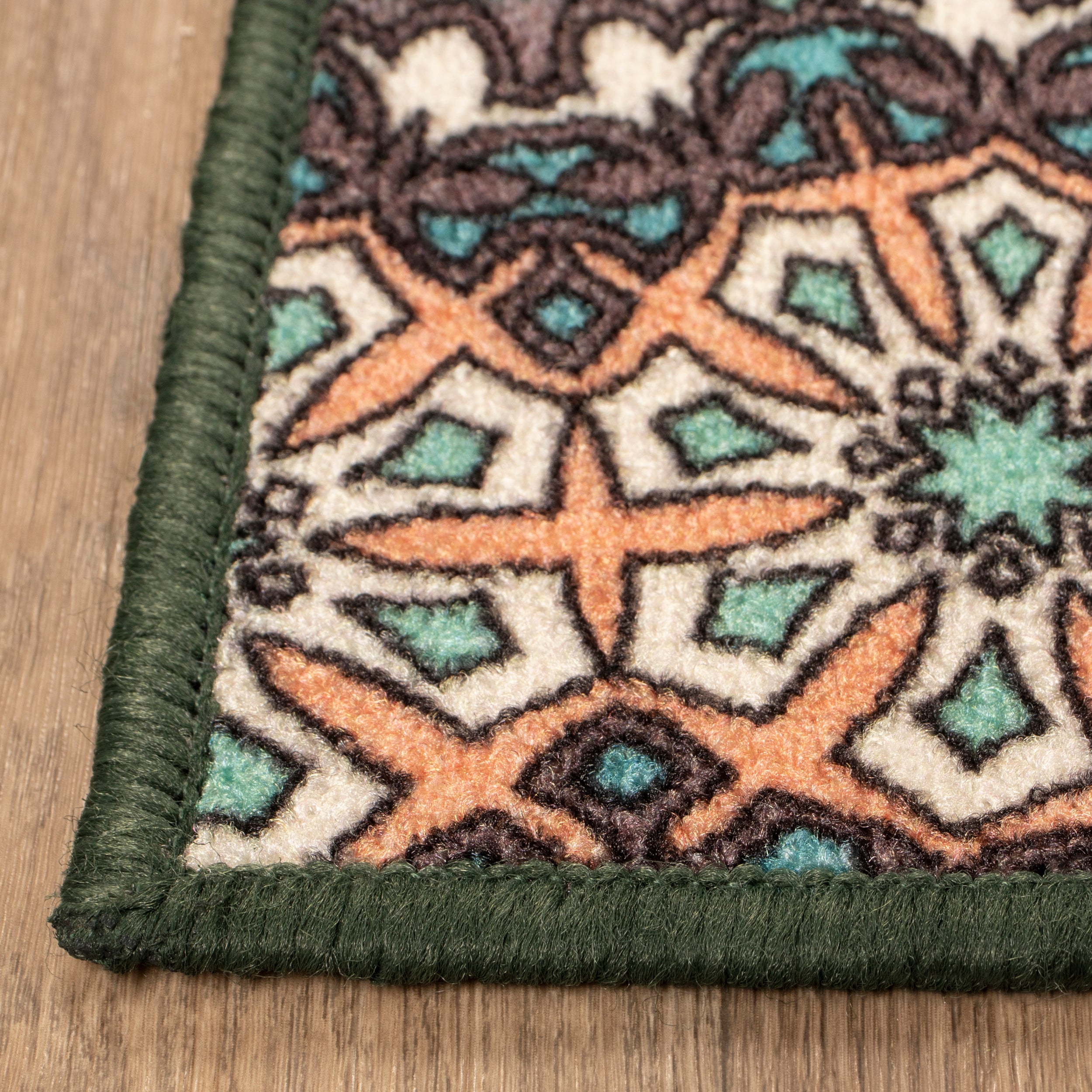 Evaline Bohemian Medallion Non-Slip Indoor/Outdoor Area Rug - Perfect for Living Room, Bedroom, Patio & Deck Decor