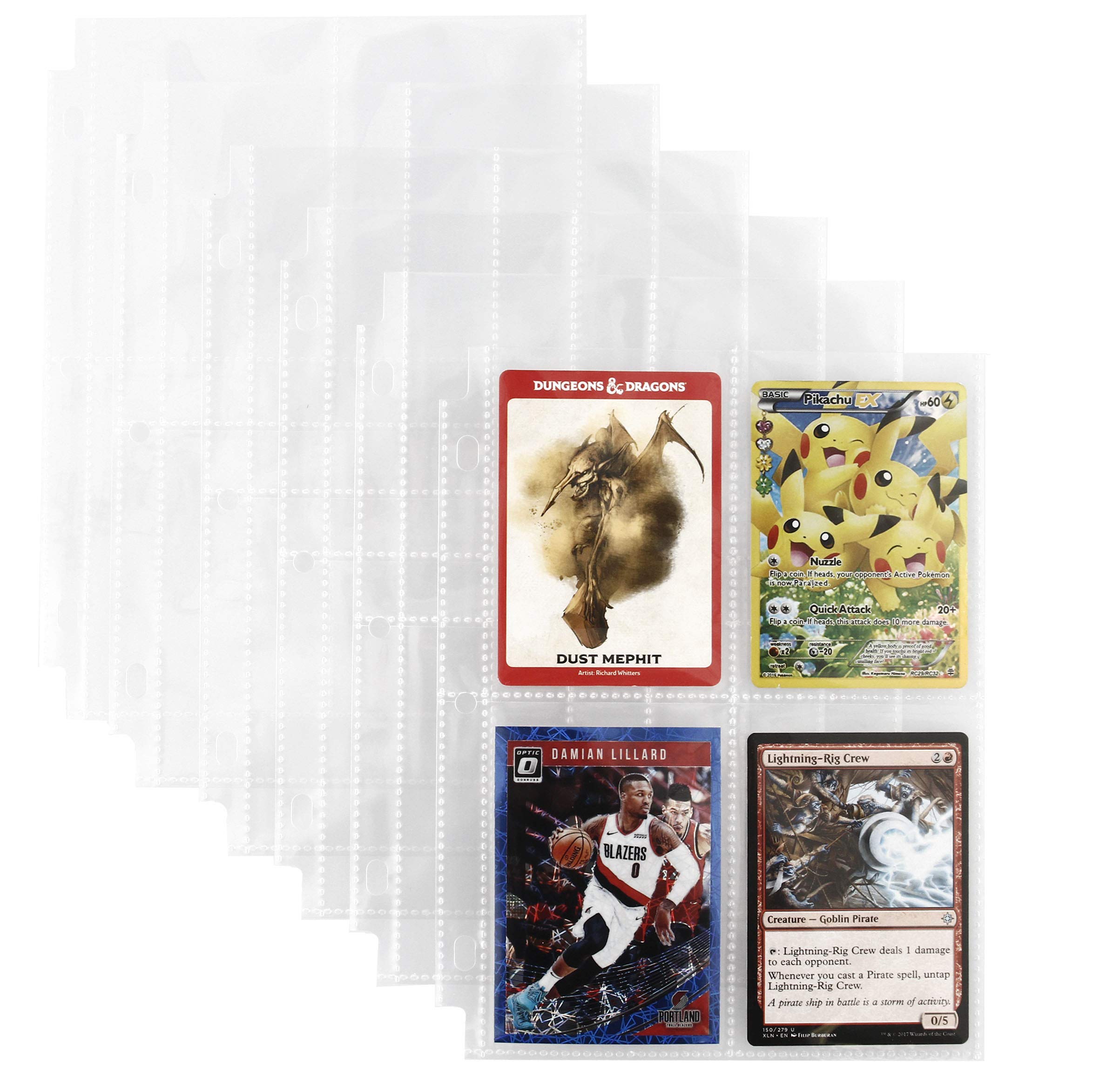Premium 4-Pocket Trading Card Pages (30-Pack) - 2 5/8