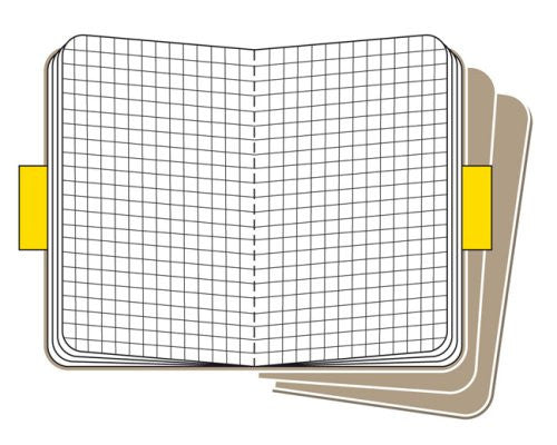 Premium Moleskine Squared Cahier Journal Set of 3 - Lined Notebooks for Writing, Sketching & Note Taking - Perfect for Students, Artists & Professionals - Durable Kraft Paper Cover