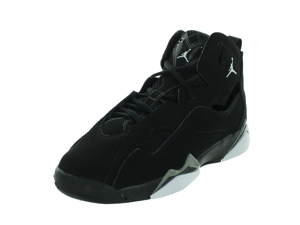 Nike Jordan Boys' Grade School True Flight Basketball Shoes - Black/White (342964-010) - Lightweight Sneakers for Kids Basketball Practice & Streetwear Fashion