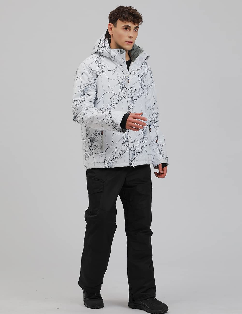 YEEFINE Men's Waterproof Ski Suit Winter Snowboard Jacket & Pants Set - Warm Insulated Snowsuit for Skiing, Snowboarding & Outdoor Winter Activities