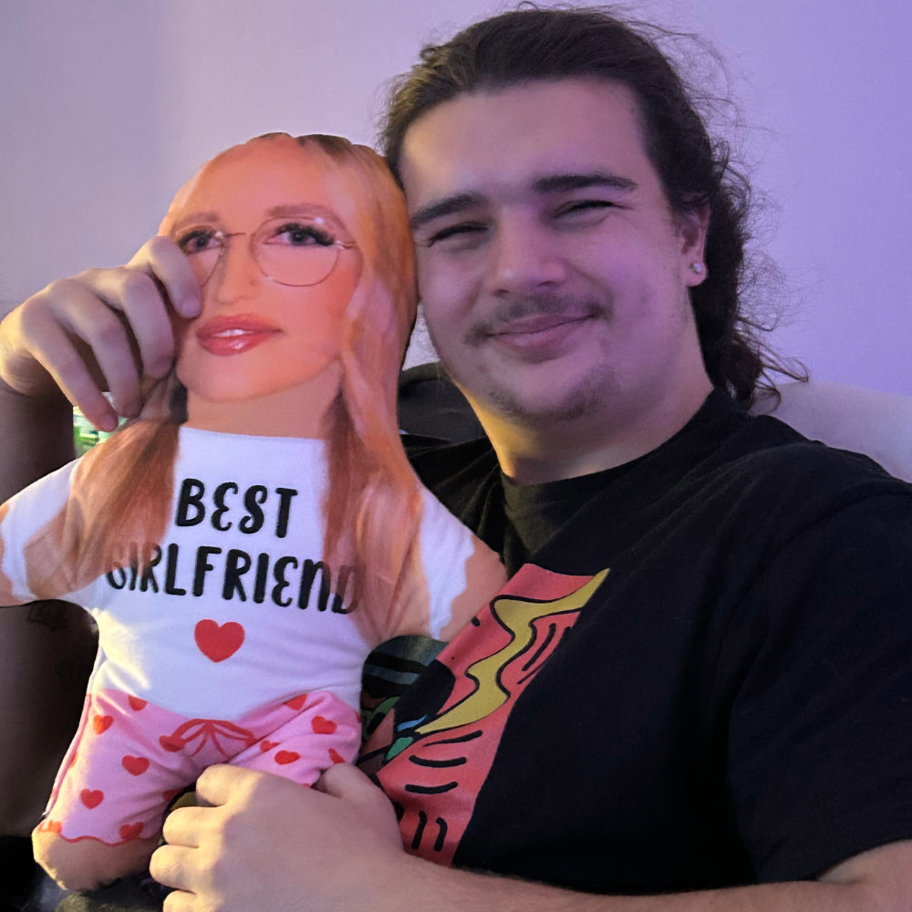 Best Girlfriend Face Pillow - Soft & Comfortable Hugging Pillow for Couples, Gifts, Anime Fans & Home Decor - Perfect for Cuddling, Watching Movies & Relaxing