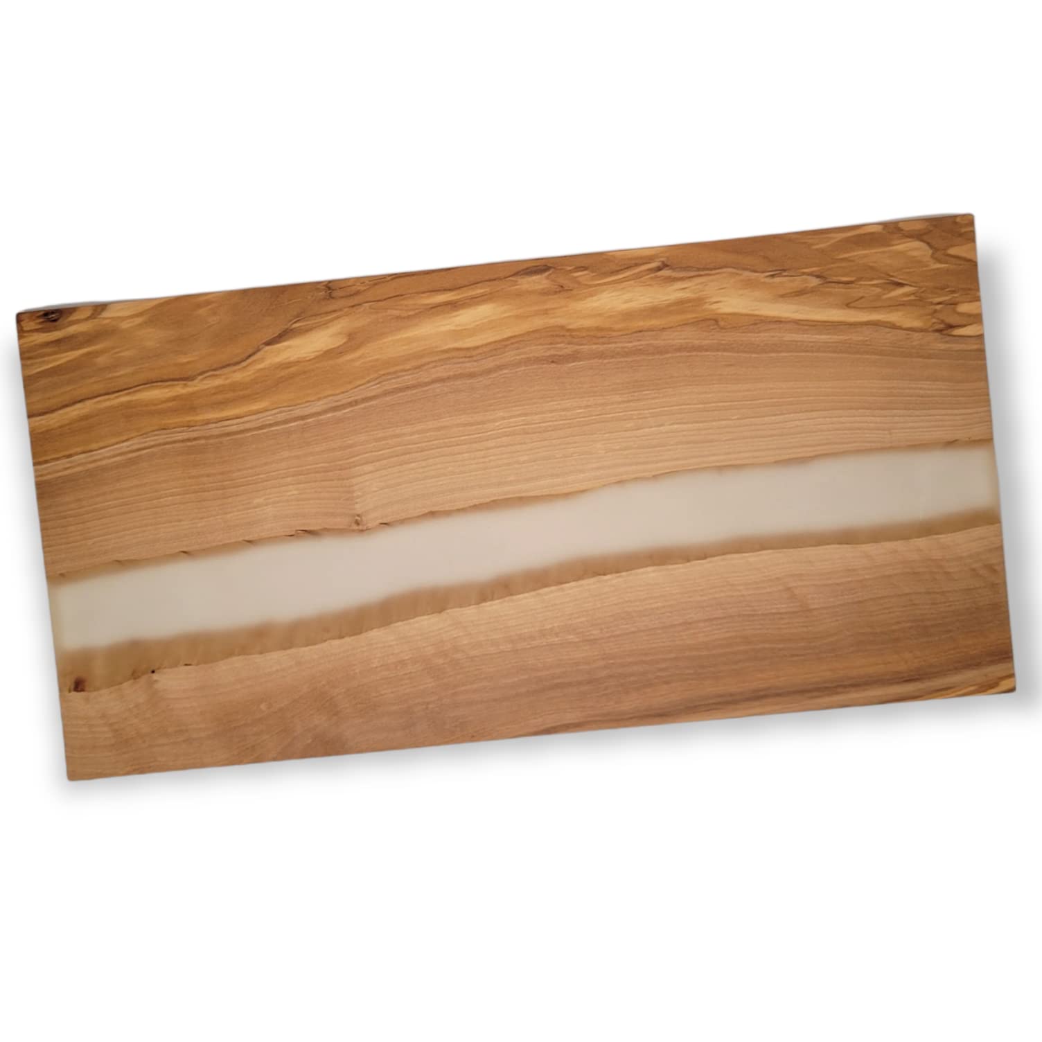 Premium Olive Wood Resin Cutting Board - Durable Kitchen Chopping Board with Natural Wood Grain - Perfect for Serving Charcuterie, Cheese & Slicing Fruits