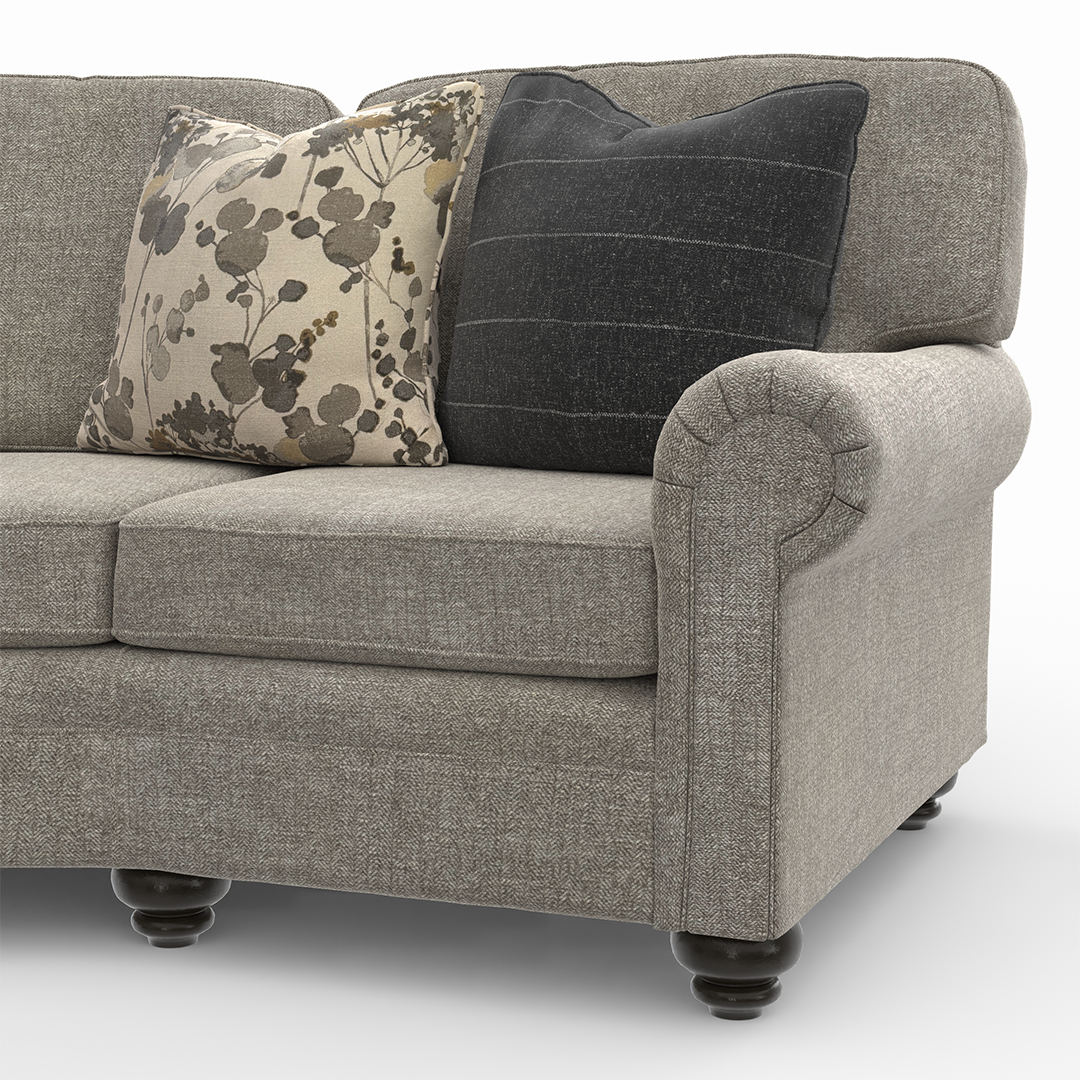 Alyssa Sofa - Modern Comfortable Fabric Couch for Living Room, Lounge & Home Decor - Perfect for Relaxing, Entertaining & Small Spaces