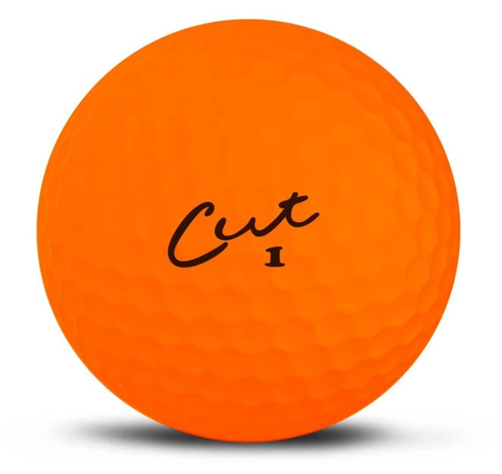 Cut Golf Cut Matte Golf Balls - High Visibility Orange Golf Balls for Low Light & Foggy Conditions | Perfect for Morning Rounds & Fall Golfing