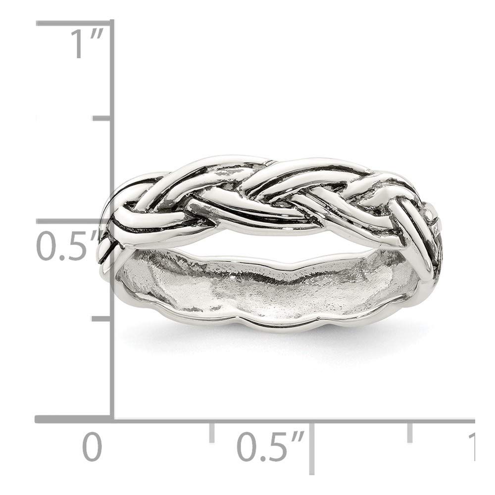 925 Sterling Silver Antiqued Celtic Band Ring for Women - Elegant Handmade Jewelry Gift for Her, Perfect for Weddings, Anniversaries & Special Occasions