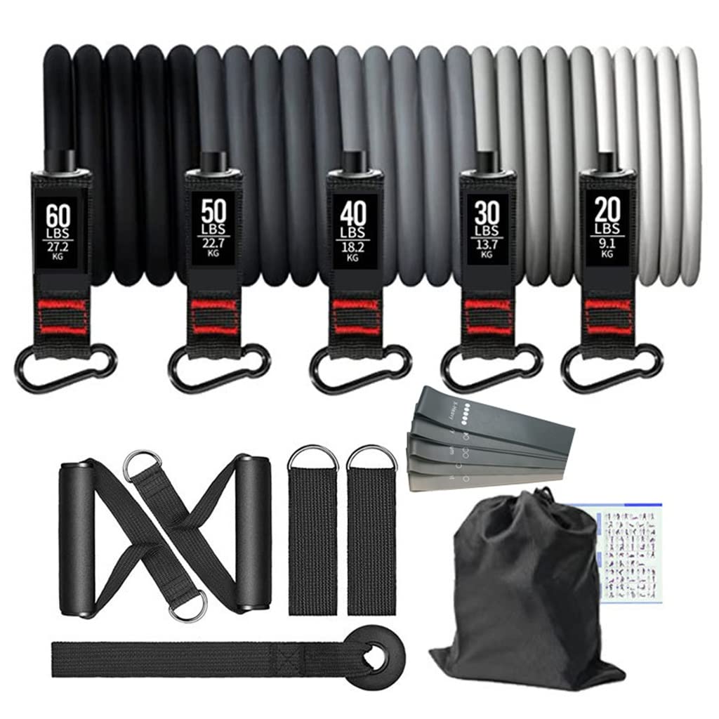16-Piece Fitness Resistance Bands Set - 200LB Heavy Duty Exercise Bands for Men & Women, Yoga, Strength Training, Pull Rope & Gym Workouts - Perfect for Home Gym, CrossFit, Physical Therapy & Muscle Building