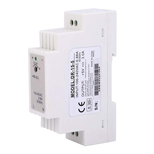DIN Rail Switching Power Supply - Compact, Low Noise, Energy Efficient for Control Cabinets & Industrial Automation | Perfect for PLCs, Sensors & Electrical Panels