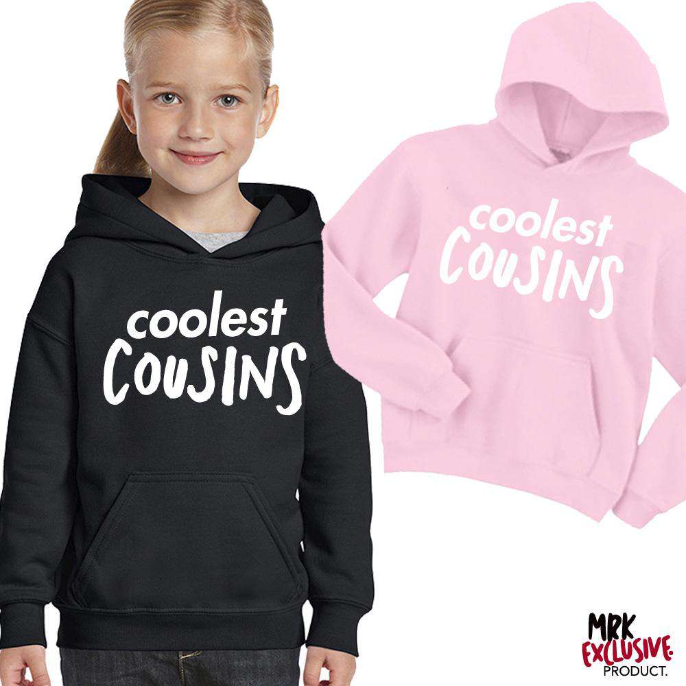 Coolest Cousins Hoodies (MRK X) - Trendy Matching Family Hoodies for Siblings & Cousins - Perfect for Family Reunions, Holidays & Group Photos