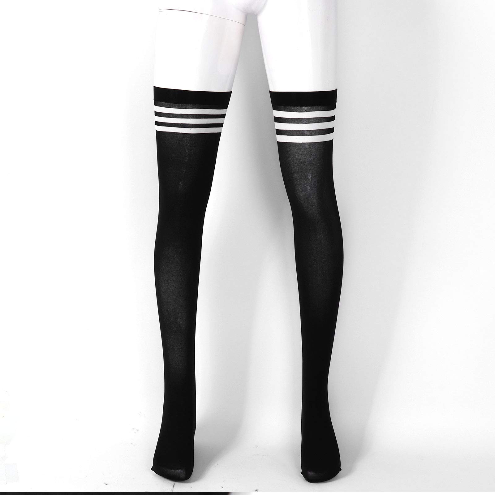 Men's Over The Knee High Cotton Socks - Long Thigh Stockings for Sports & Spring Wear - Perfect for Running, Basketball & Casual Outfits