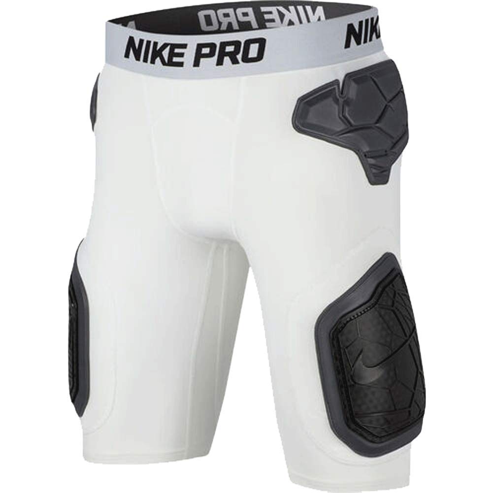 Nike Men's Pro Hyperstrong Padded Football Shorts - Size Small, White/Black - Perfect for Football Training & Games, Gym Workouts & Sports Practice