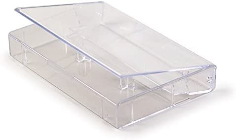 50 Pack Clear Audio Cassette Tape Storage Cases - Durable Plastic Cassette Holders for Music, Voice Recording & Archiving - Perfect for Home, Studio & Office Organization
