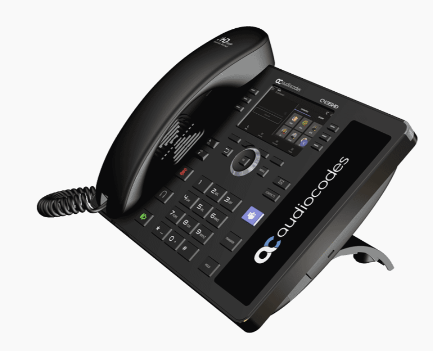 AudioCodes C435HD Microsoft Teams Certified IP Phone - HD Voice, USB Connectivity for Home & Office Business Communication