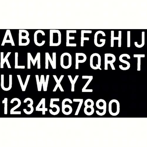 Bernard Engraving PS30WG - 3 Inch White Letter Stickers for Crafts, DIY Projects, and Home Decor - Perfect for Scrapbooking, Labeling, and Personalized Gifts