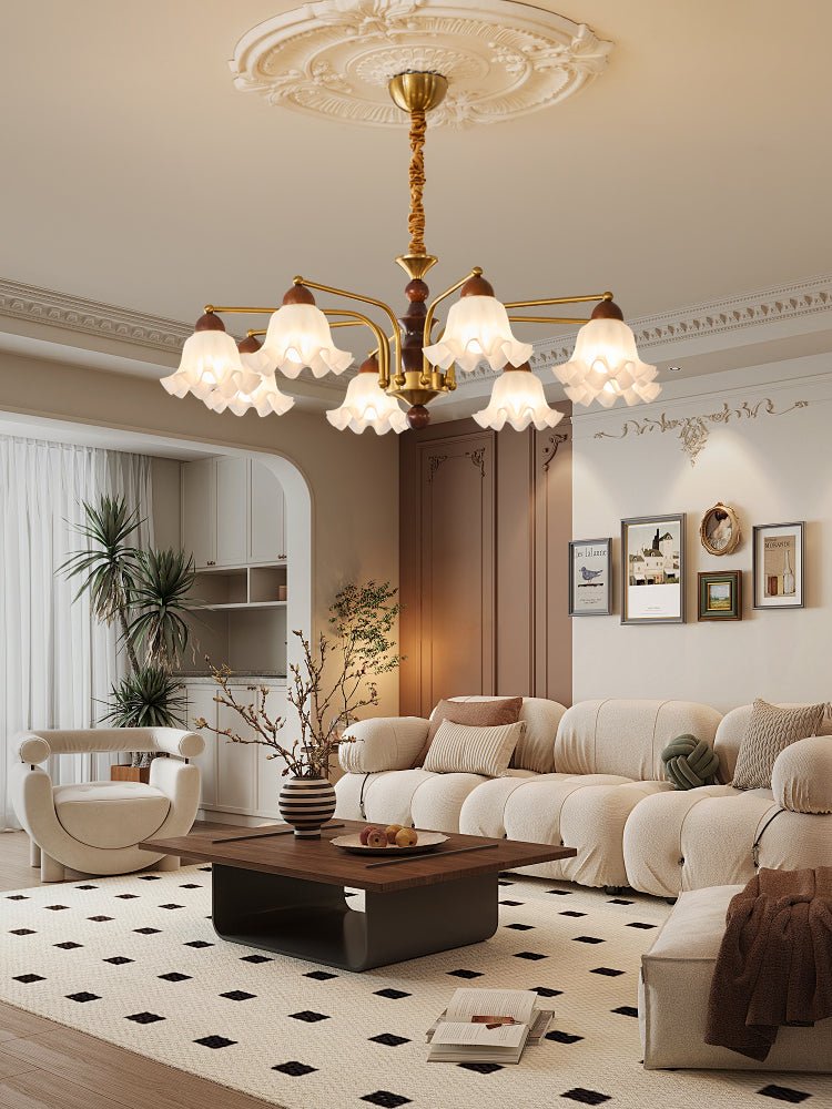 Dioris Crystal Chandelier - Elegant Ceiling Light Fixture for Dining Room, Living Room & Bedroom | Modern Luxury Lighting for Home Decor