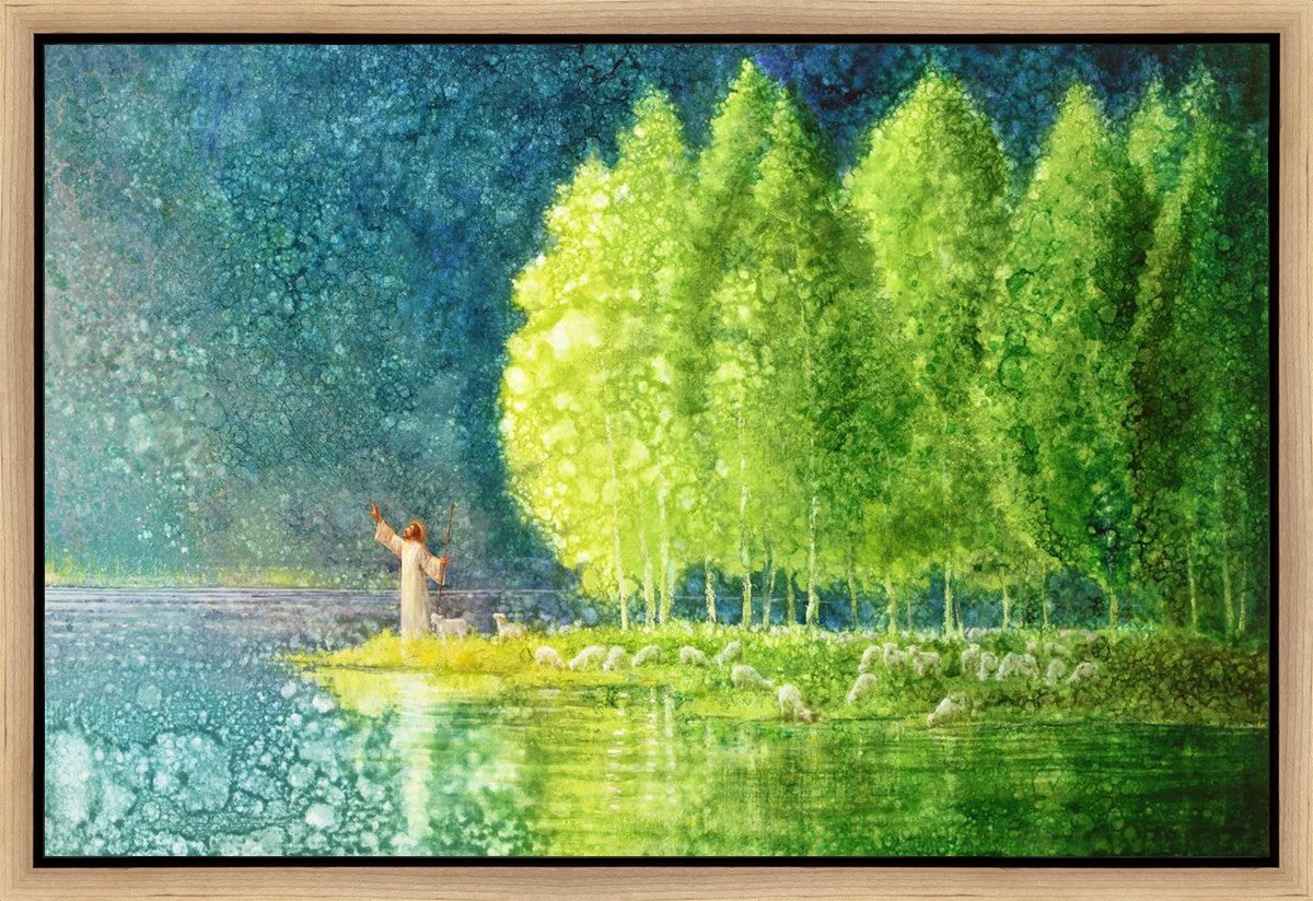 Beside Still Waters Gallery Wrap Canvas Art - Handmade Wall Decor for Living Room, Bedroom & Office - Perfect for Home, Gifts & Interior Design