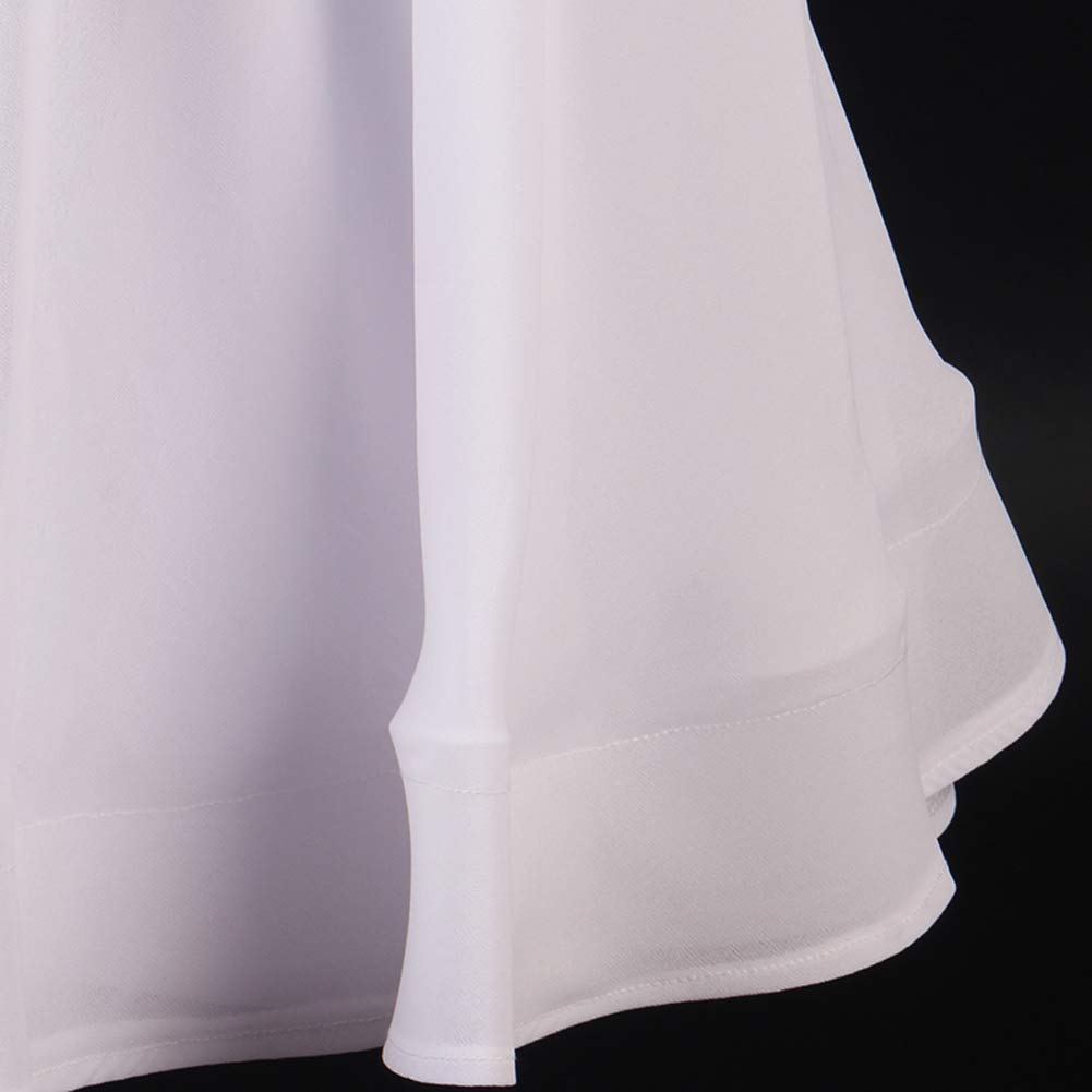 Elegant White Ballroom Dance Dress for Women - Tango, Waltz, Standard & Smooth Competition - Perfect for Latin, Social & Professional Dance Events