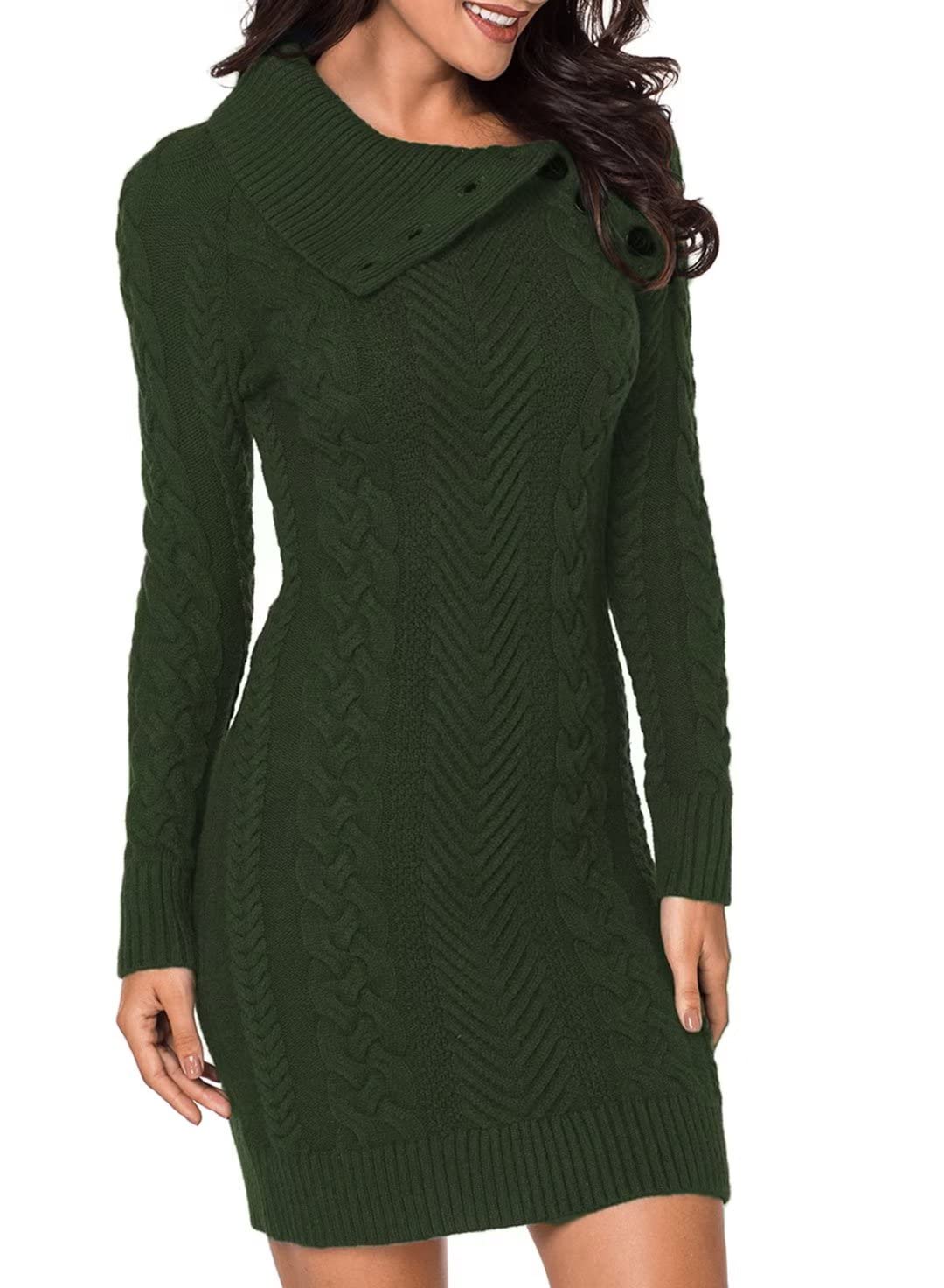 BLENCOT Women's Chunky Cable Knit Turtleneck Sweater - Soft Long Sleeve Pullover Jumper with Elasticity | Perfect for Winter, Office Wear & Casual Outfits