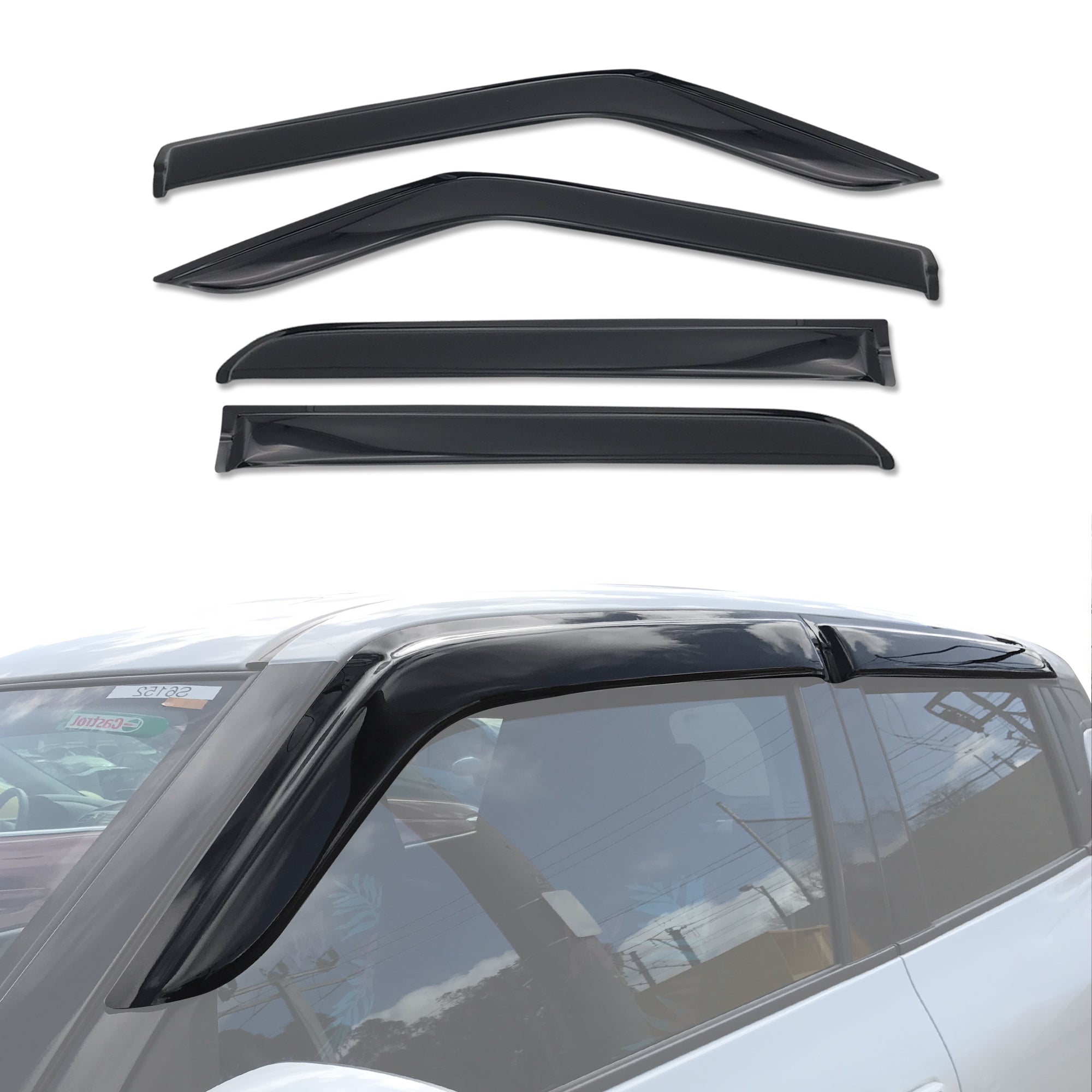 Premium Weather Shields for Suzuki Swift AZ Series & AZ Series II (2017-Present) - Rain & Wind Protection for All-Weather Driving