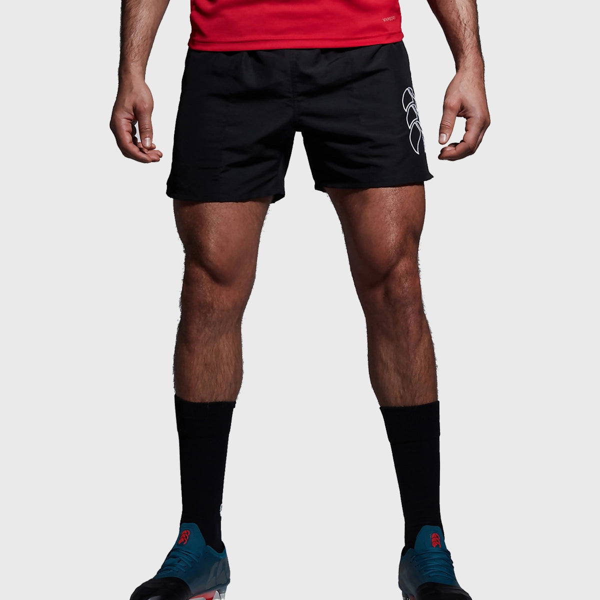 Canterbury Men's Tactic Shorts - Breathable Athletic Shorts for Running, Training & Gym Workouts - Black Performance Shorts for Sports & Active Lifestyle