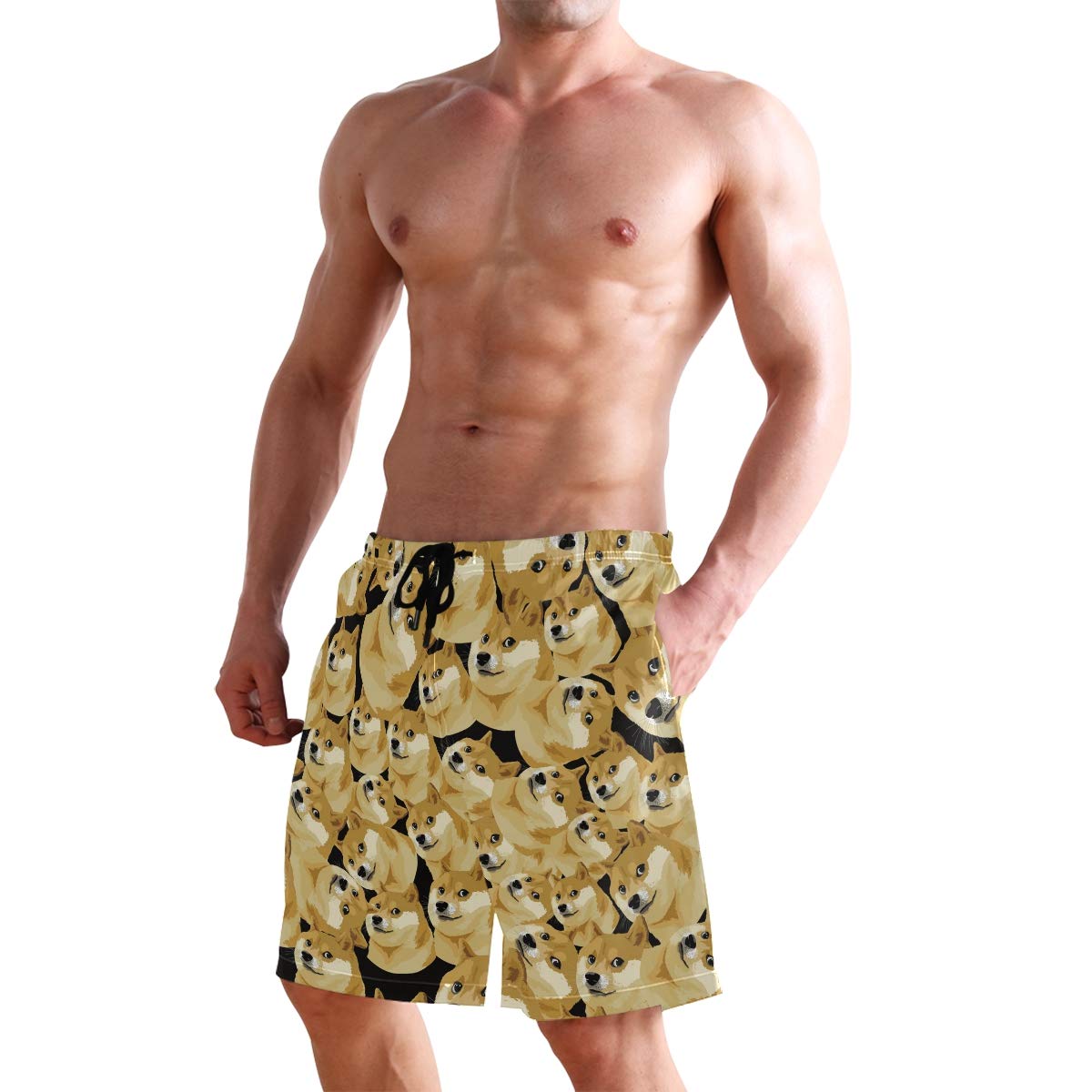 Men's Quick Dry Swim Trunks - Lightweight Board Shorts with Drawstring for Swimming, Surfing & Beach Activities | Comfortable Bathing Suits for Summer Vacation