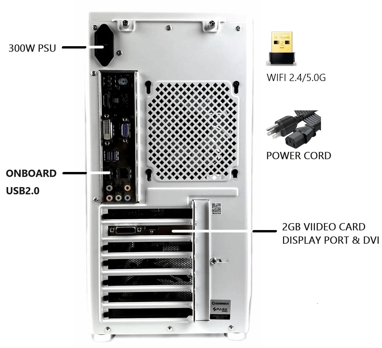 ABYS MAX Prebuilt Gaming PC - Intel Core i7 up to 3.40GHz, 16GB RAM, 240GB SSD + 2TB HDD, 2GB Dedicated Graphics, ARGB Lighting, Windows 10 Pro - Perfect for Graphic Design, Video Editing & 1080p Gaming | Home Office & Streaming Setup