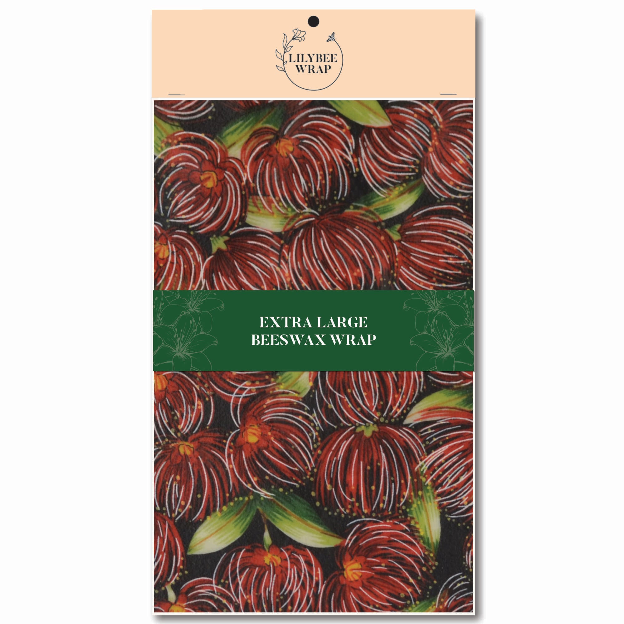 Eco-Friendly XL Beeswax Food Wrap - Reusable Sustainable Food Storage for Sandwiches, Fruits & Cheese - Perfect for Picnics, Lunch Boxes & Zero Waste Kitchens