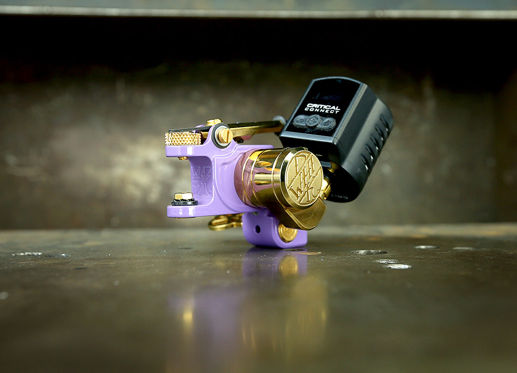Dan Kubin V3/23 Sidewinder Purple x Gold RCA Cable - High-Quality Audio Cable for Turntables, DJ Equipment & Home Stereo Systems - Perfect for Vinyl Enthusiasts & Professional DJs