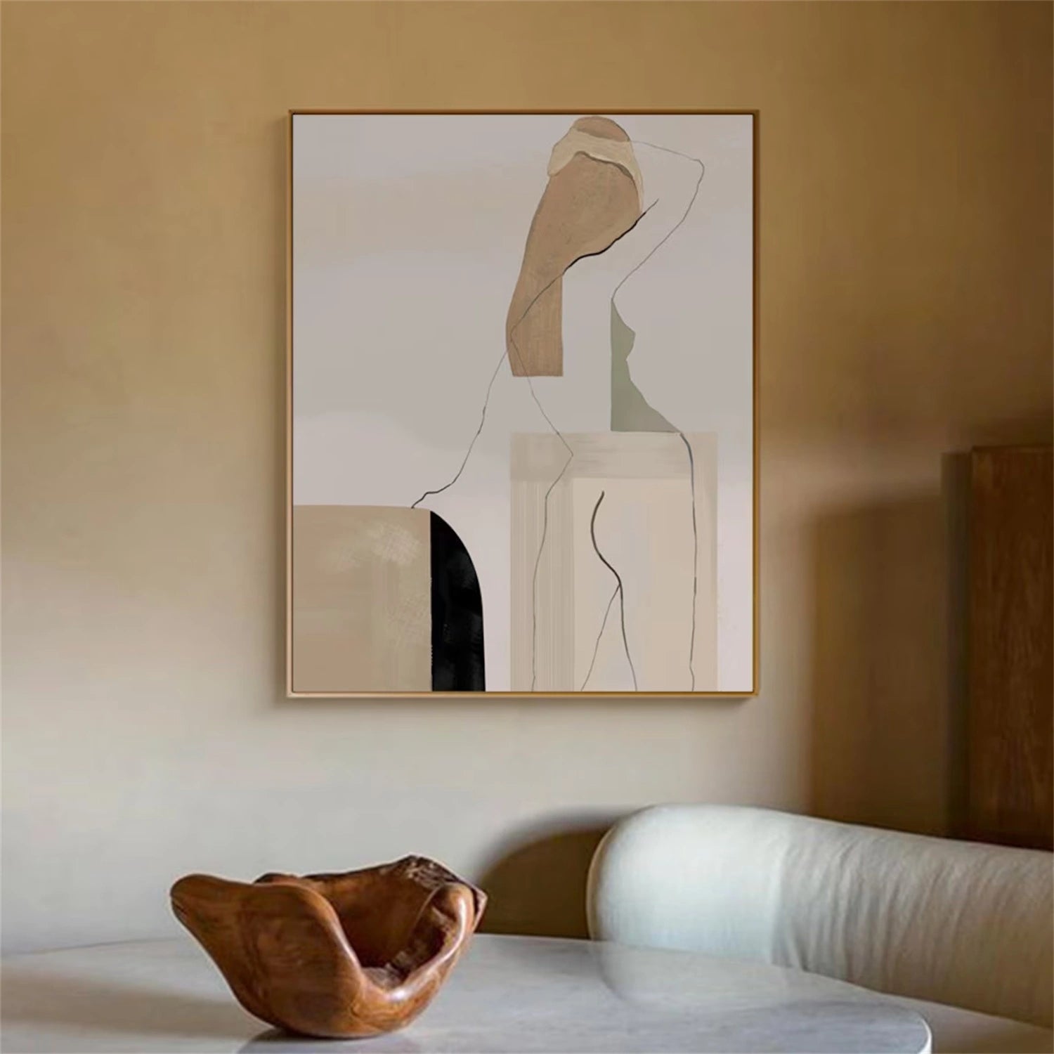 Abstract Tranquility Art Painting - Modern Wall Decor for Living Room, Bedroom & Office - Handmade Canvas Artwork #WS239 | Perfect for Home Decor & Meditation Spaces