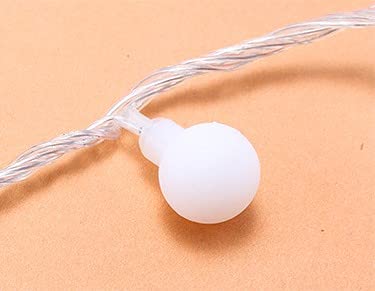 Globe String Lights - 50 LED Fairy Twinkle Lights, Battery Powered for Indoor & Outdoor Decor - Warm White Hanging Lights for Bedroom, Garden, Party, Wedding - Waterproof & Energy Efficient