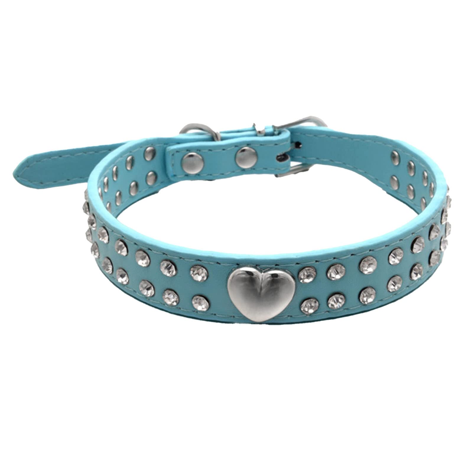Sparkling Rhinestone Dog Collar - Adjustable, Skin-Friendly Pet Necklace with Buckle Design for Small & Medium Dogs - Perfect for Daily Walks, Training & Fashion Accessories