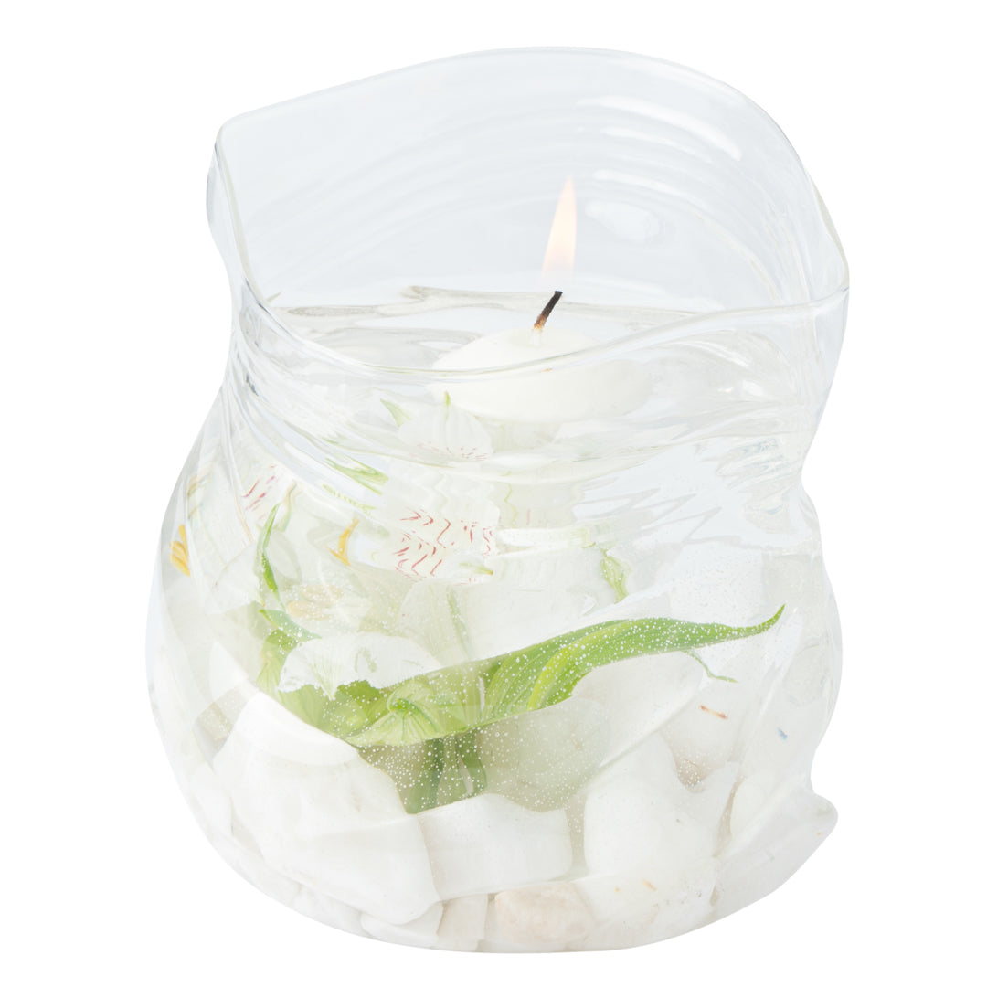 22 oz Round Clear Glass Unzipped Bag Bowl - 4.75