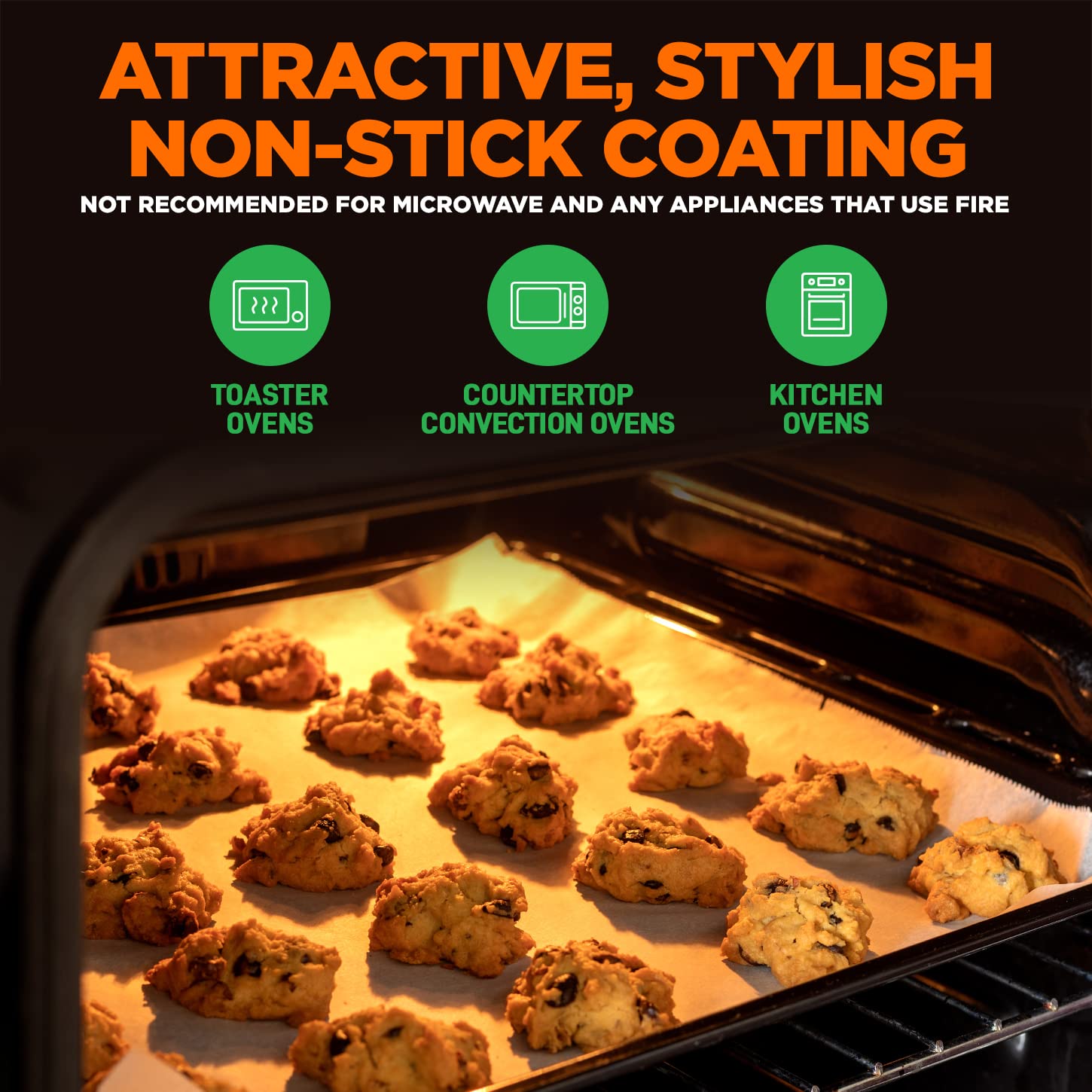 Nutrichef 2-Piece Nonstick Aluminum Baking Sheets with 2 Cooling Wire Racks - Heavy Duty 13