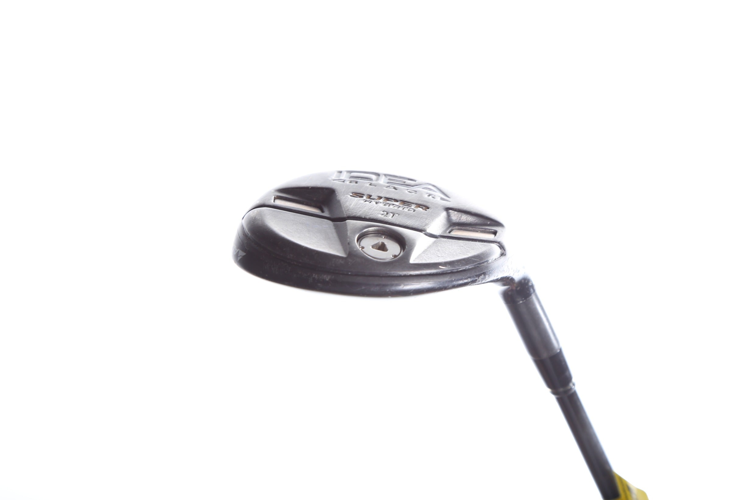Adams Idea Black Super 4H Hybrid Golf Club - 21 Degree Stiff Flex Right Handed - Perfect for Mid-Handicap Players on Fairway Shots