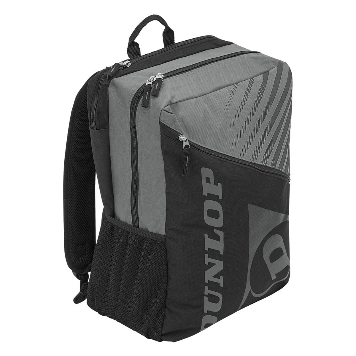 Dunlop SX Club Backpack Racquet Bag - Tennis & Badminton Gear for Men & Women (Black/Grey) - Perfect for Court, Gym & Travel