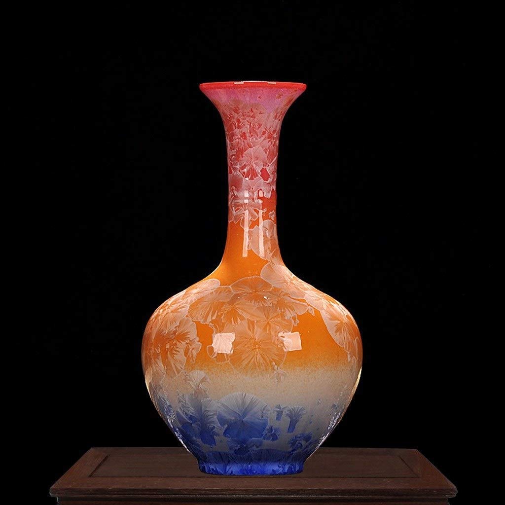 Ceramic Vase with Water Droplet Glaze - Elegant Home Decor for Dried Flowers, Creative Table Centerpiece - Perfect for Living Room, Bedroom & Wedding Decor (Size B & C)