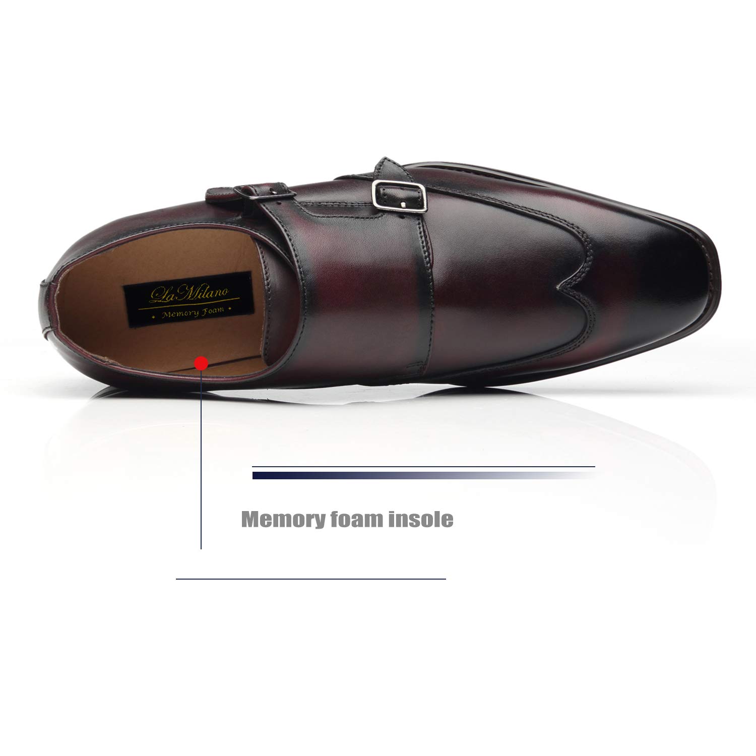 Men's Classic Oxford Dress Shoes - Lace Up Formal Leather Shoes for Business & Weddings | Comfortable & Stylish for Office, Parties & Special Events