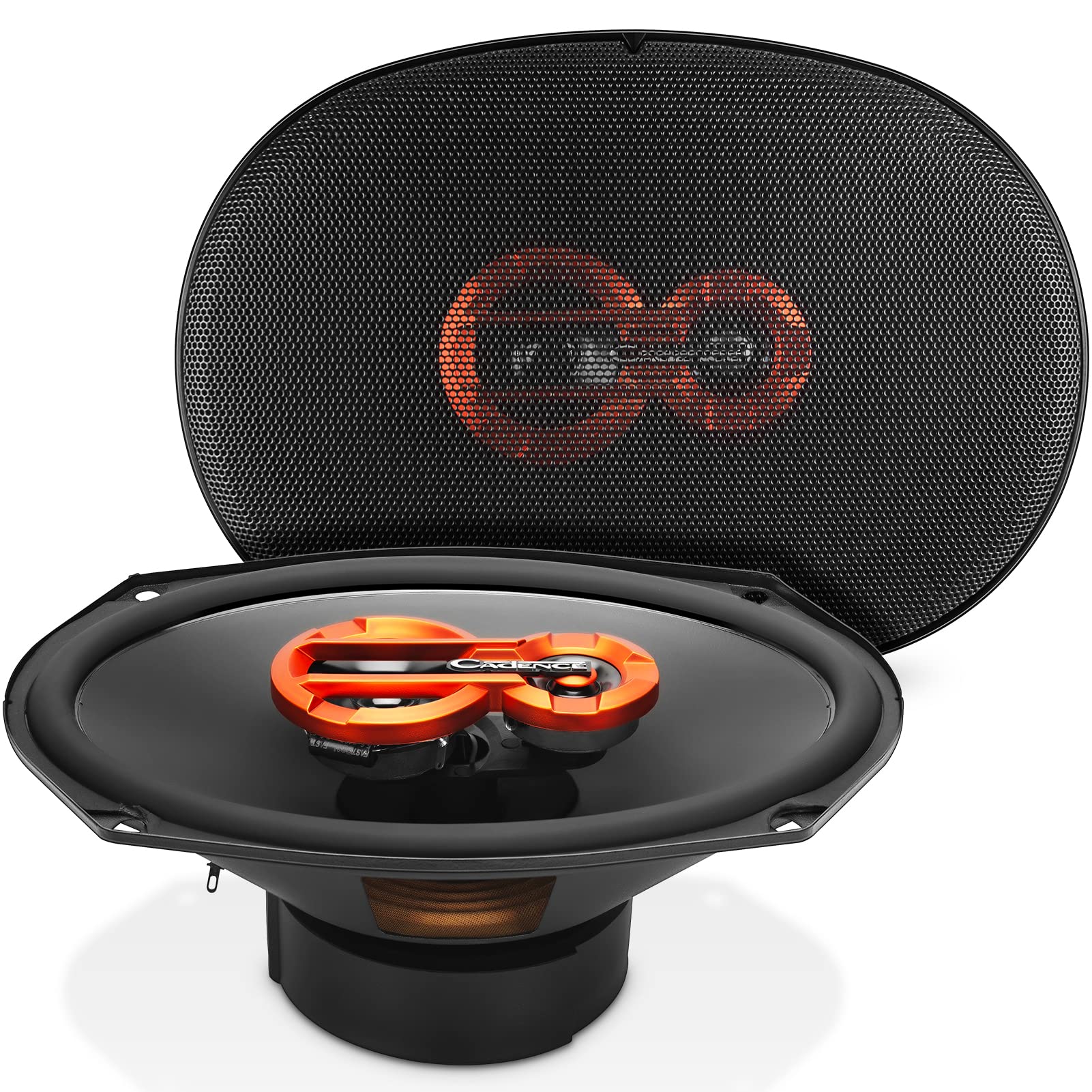 Cadence QR693 6x9 Inch 2-Way Coaxial Car Speakers - 180W 4 Ohm Full Range Stereo Loudspeakers (Pair) - Perfect for Car Audio Upgrades & Enhanced Music Experience