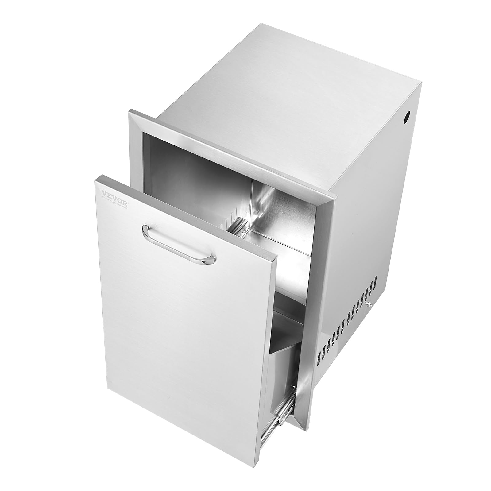 VEVOR Stainless Steel Pull Out Trash Drawer for Outdoor Kitchen - 16