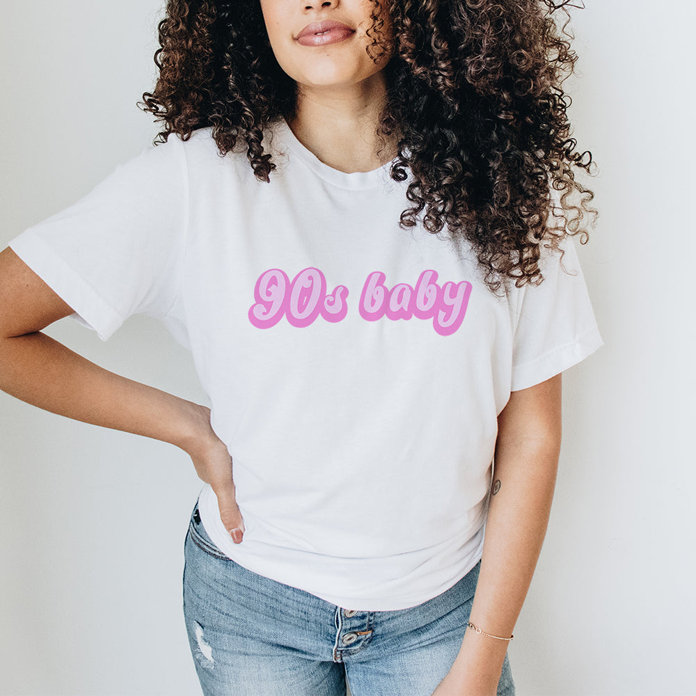 90s Baby Decade Vintage T-Shirt - Retro 90s Style Graphic Tee for Men & Women - Perfect for Casual Wear, Parties, and Nostalgic Fashion
