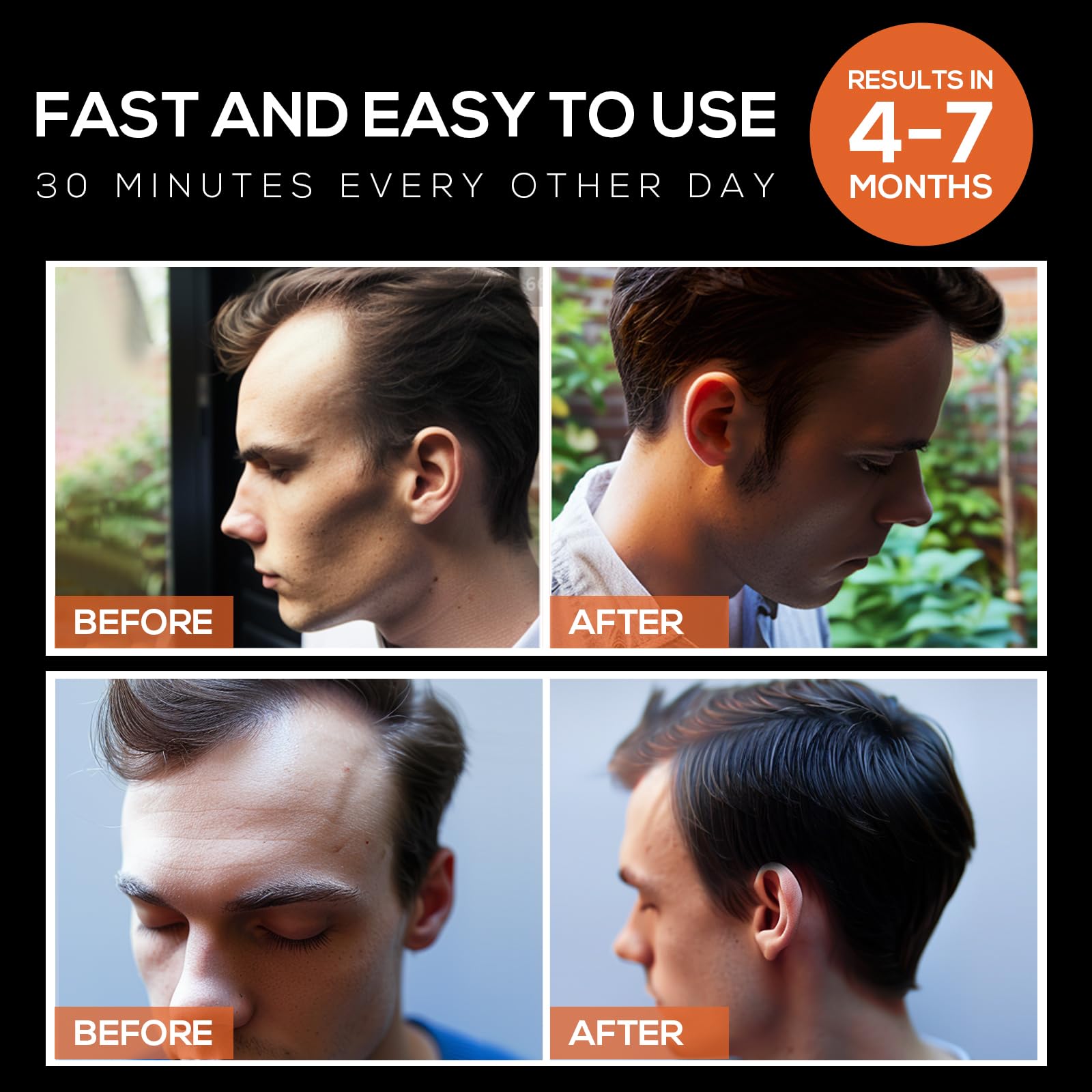 Laser Hair Growth Cap for Men & Women - FDA Cleared Red Light Therapy Cap for Hair Loss Treatment & Regrowth - At-Home Laser Therapy Device for Thinning Hair (Perfect for Home Use, Travel & Salon Treatments)