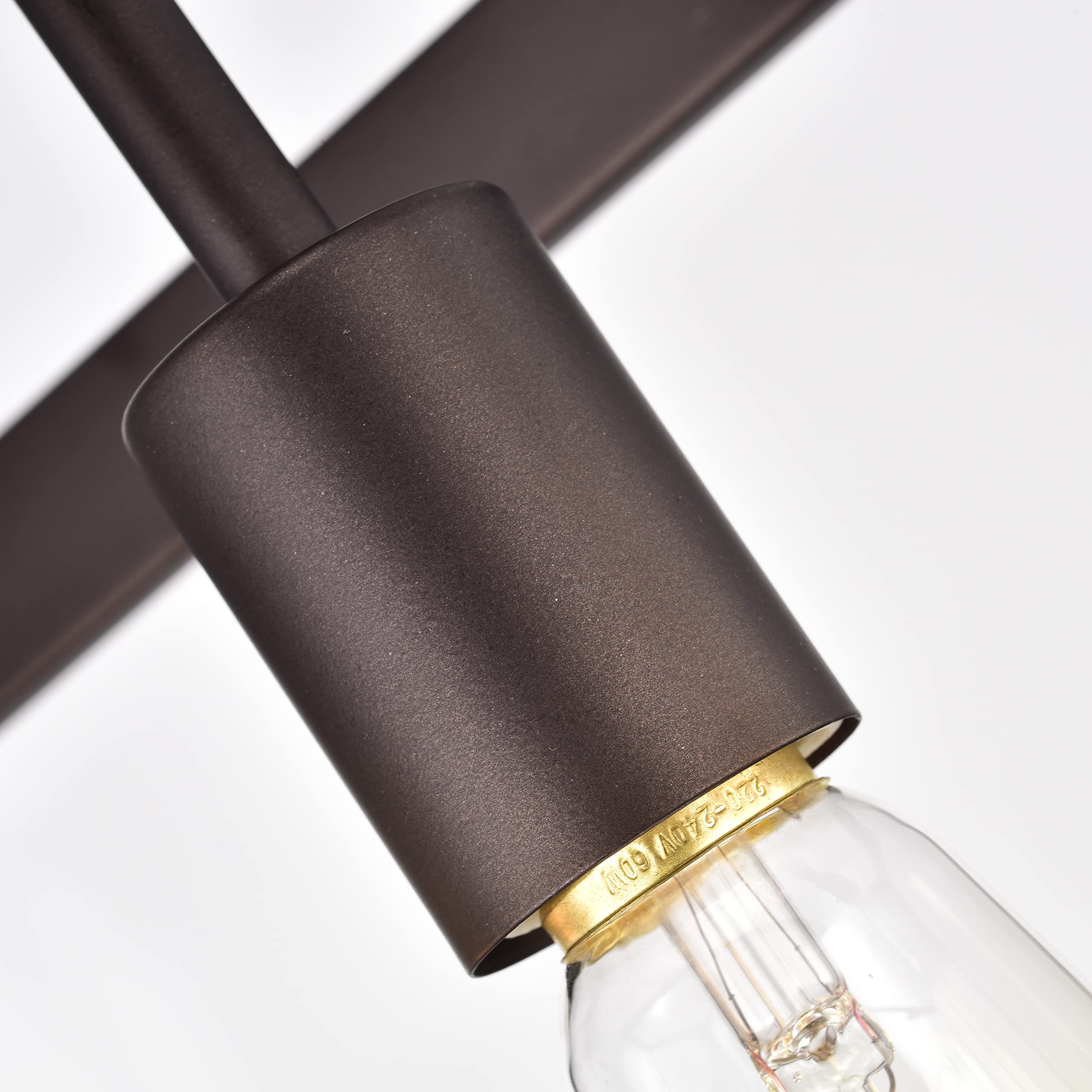 Chloe Lighting IRONCLAD Industrial 5-Light Oil Rubbed Bronze Pendant Light Fixture - 36