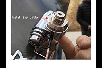 Adjustable Angle Hatchback Door Mount Antenna for Car & SUV - Compatible with Kenwood & YAESU Mobile Radios - Perfect for Off-Roading & Emergency Communication